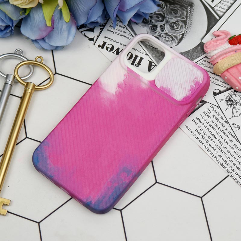 قاب سیلیکونی محافظ لنزدار کبریتی طرح آبرنگی iPhone 11 Pro Max