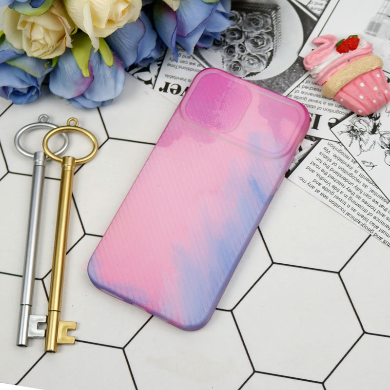 قاب سیلیکونی محافظ لنزدار کبریتی طرح آبرنگی iPhone 11 Pro Max