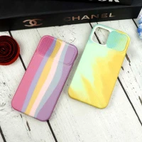 قاب سیلیکونی محافظ لنزدار کبریتی طرح آبرنگی iPhone 12 Pro