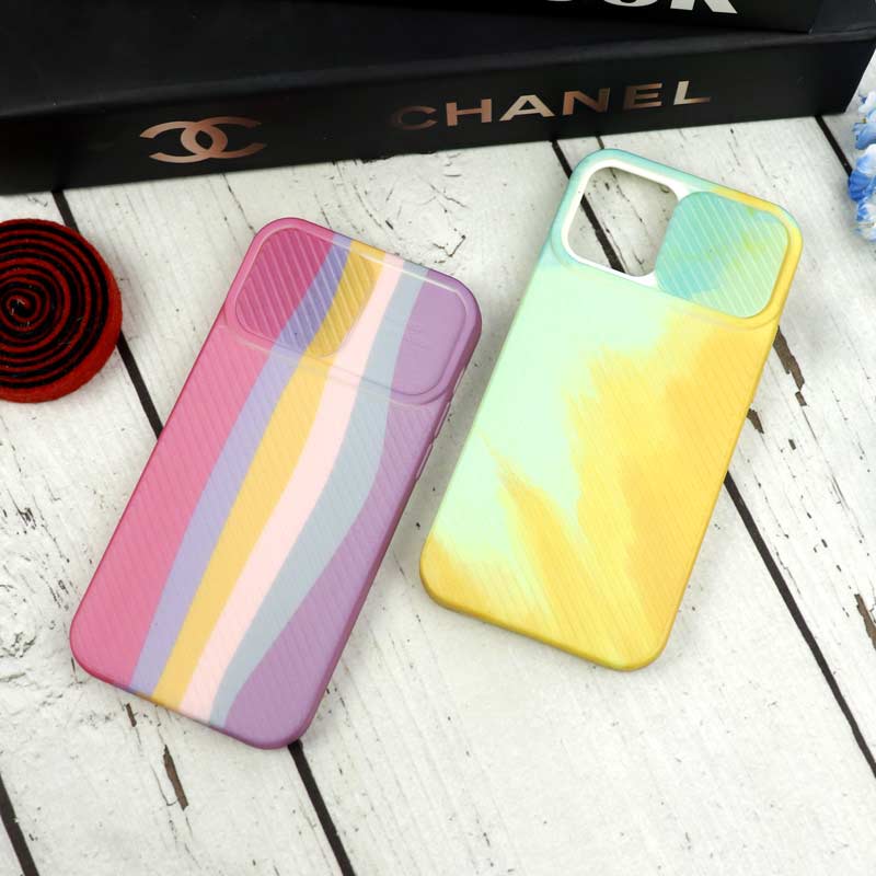 قاب سیلیکونی محافظ لنزدار کبریتی طرح آبرنگی iPhone 12 Pro