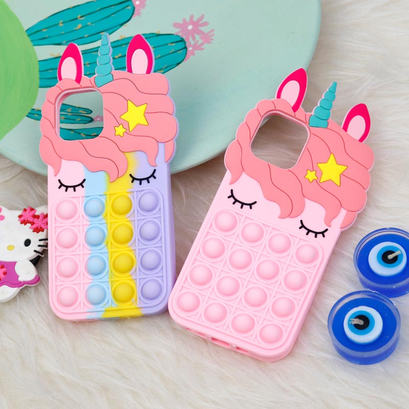 قاب اورجینال سیلیکونی یونیکورن پاپیتی iPhone 12 Pro