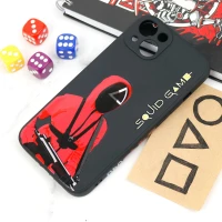 قاب سیلیکونی محافظ لنزدار طرح اسکویید گیم iPhone 13 کد 10