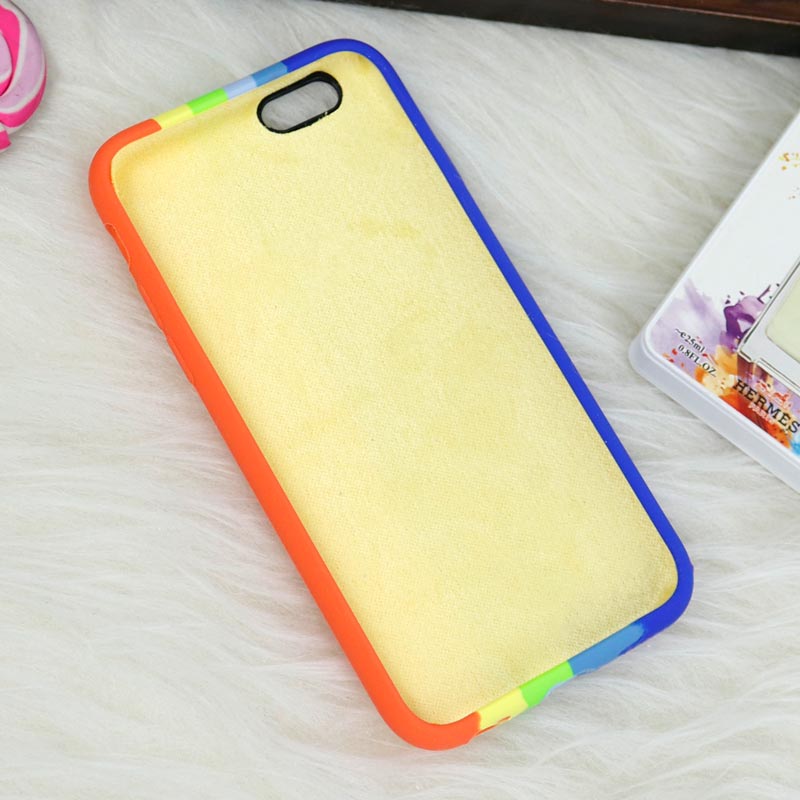 قاب سیلیکونی اورجینال رنگین کمانی iPhone 6/6s