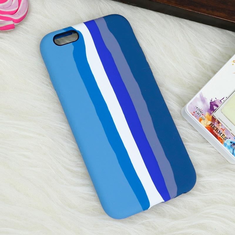 قاب سیلیکونی اورجینال رنگین کمانی iPhone 6/6s