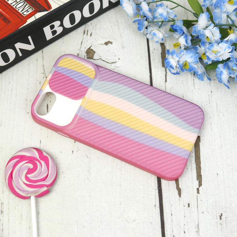 قاب سیلیکونی محافظ لنزدار کبریتی طرح آبرنگی iPhone 7/8