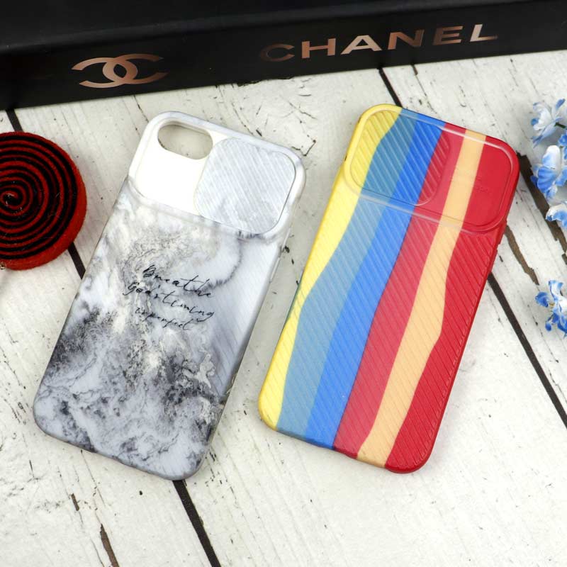 قاب سیلیکونی محافظ لنزدار کبریتی طرح آبرنگی iPhone 7/8