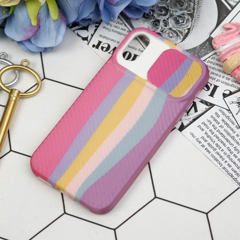 قاب سیلیکونی محافظ لنزدار کبریتی طرح آبرنگی iPhone X/XS
