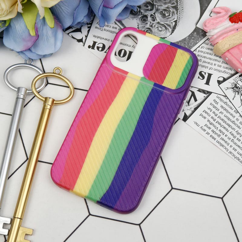 قاب سیلیکونی محافظ لنزدار کبریتی طرح آبرنگی iPhone X/XS