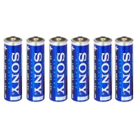 باتری 6 تایی قلمی Sony Stamina Plus AM3-B4X2D Alkaline LR6 1.5V AA