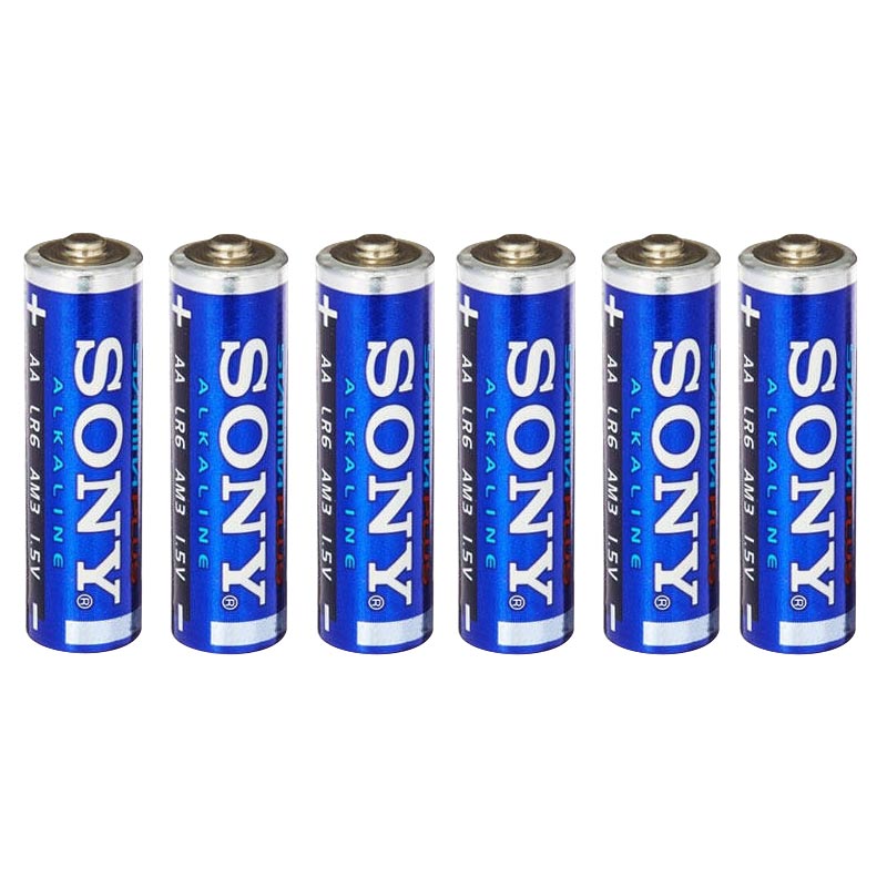 باتری 6 تایی قلمی Sony Stamina Plus AM3-B4X2D Alkaline LR6 1.5V AA