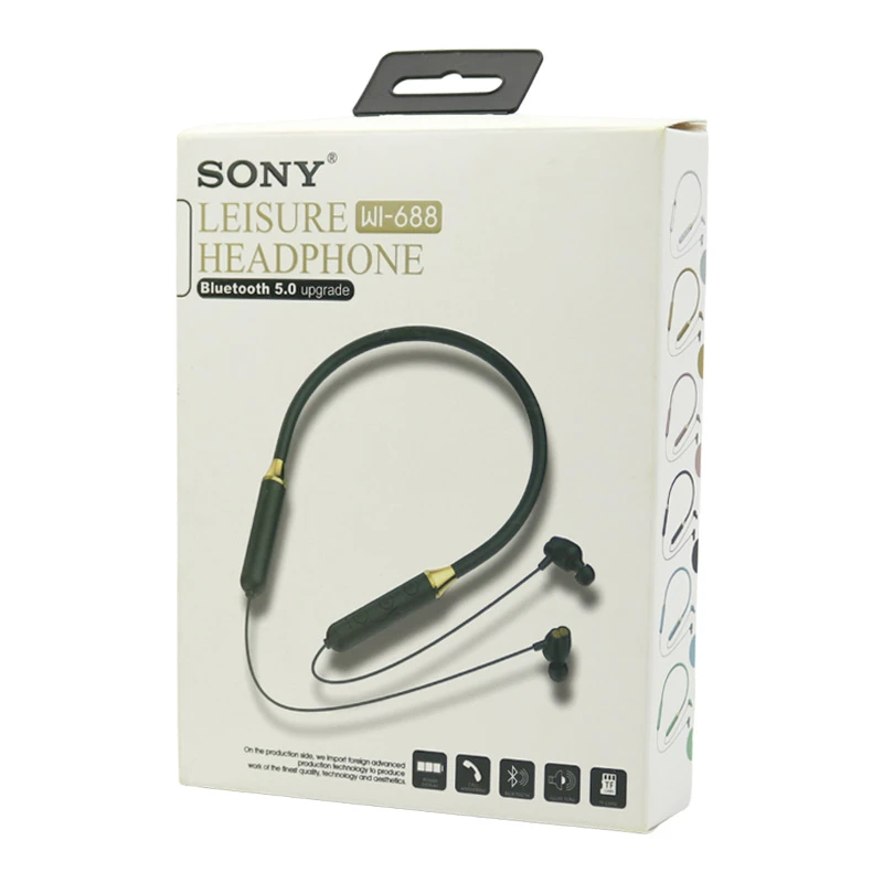هندزفری بلوتوث دورگردنی و رم خور Sony WI-688