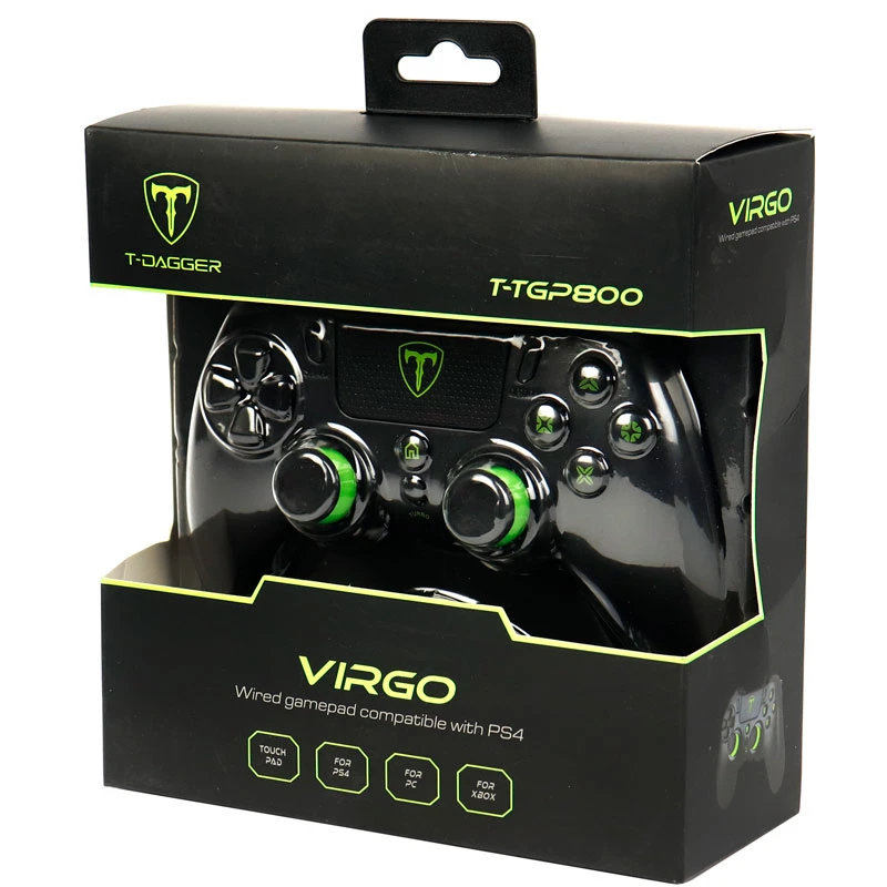 دسته بازی تک شوک دار سیمی T-DAGGER Virgo T-TGP800 PC/PS4/XBOX