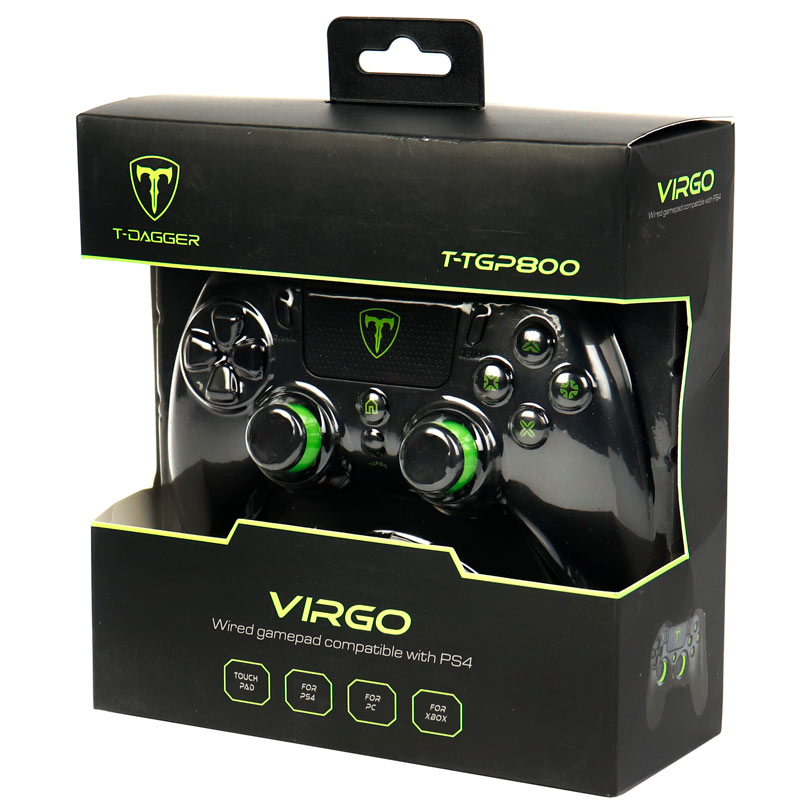 دسته بازی تک شوک دار سیمی T-DAGGER Virgo T-TGP800 PC/PS4/XBOX