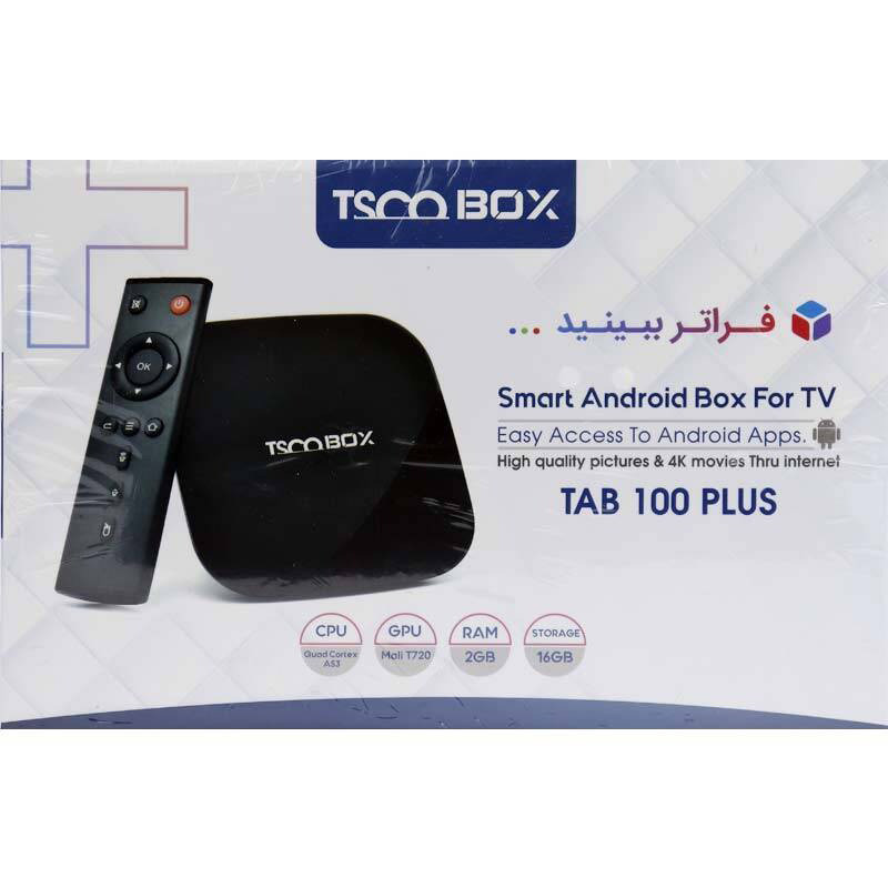 اندروید باکس TSCO TAB 100 Plus 6K + ریموت کنترل