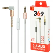 کابل AUX ریموت دار Universal Brand 369 F4 یکسر L طول 1.2 متر