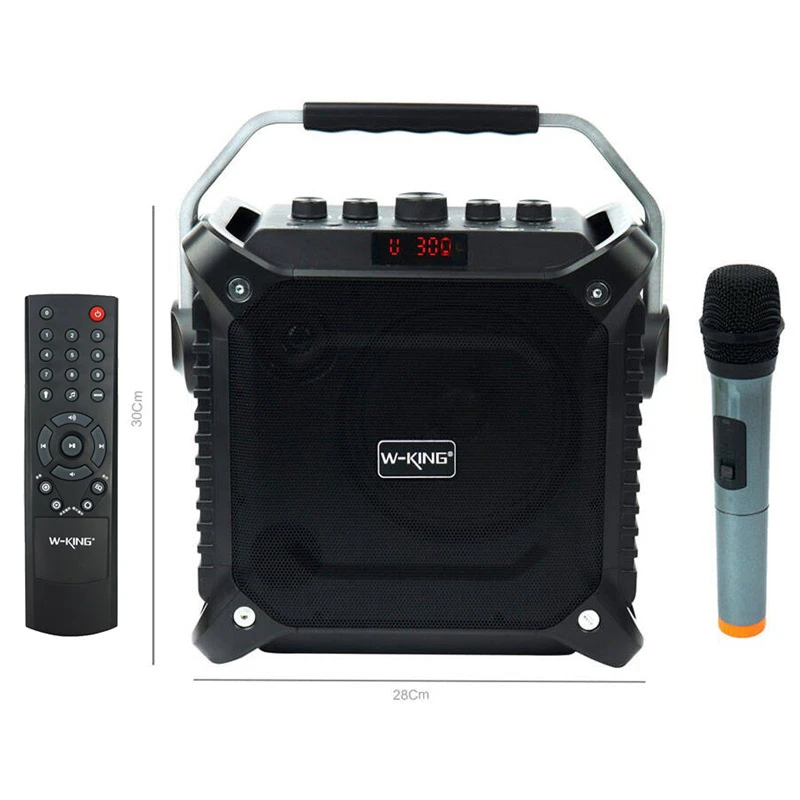 اسپیکر بلوتوثی رم و فلش خور W-King K3 + میکروفون و ریموت کنترل