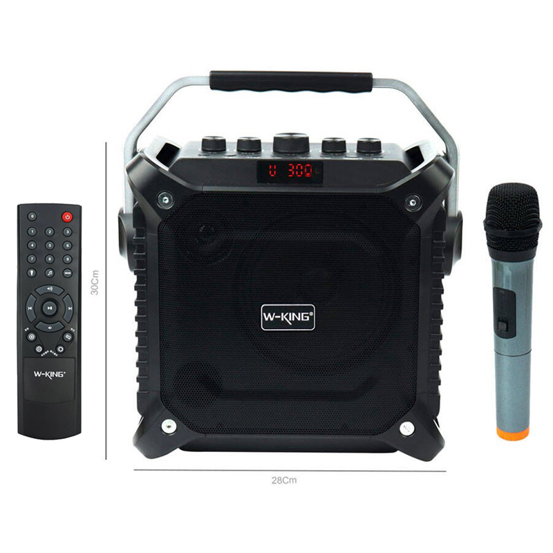 اسپیکر بلوتوثی رم و فلش خور W-King K3 + میکروفون و ریموت کنترل