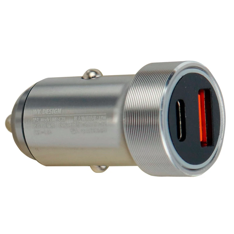 شارژر فندکی فست شارژ WK Design WP-C28 3.1A PD 18W