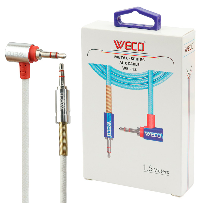 کابل Weco Metal Series WE-13 AUX 1.5m یکسر L