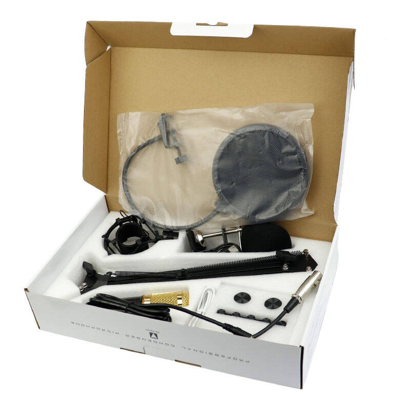 میکروفون کندانسور و پایه لرزشگیر Westcott BM800 + پاپ فیلتر