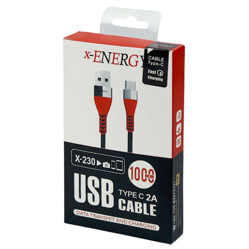 کابل تایپ سی فست شارژ X-Energy X-230 2.4A 1m