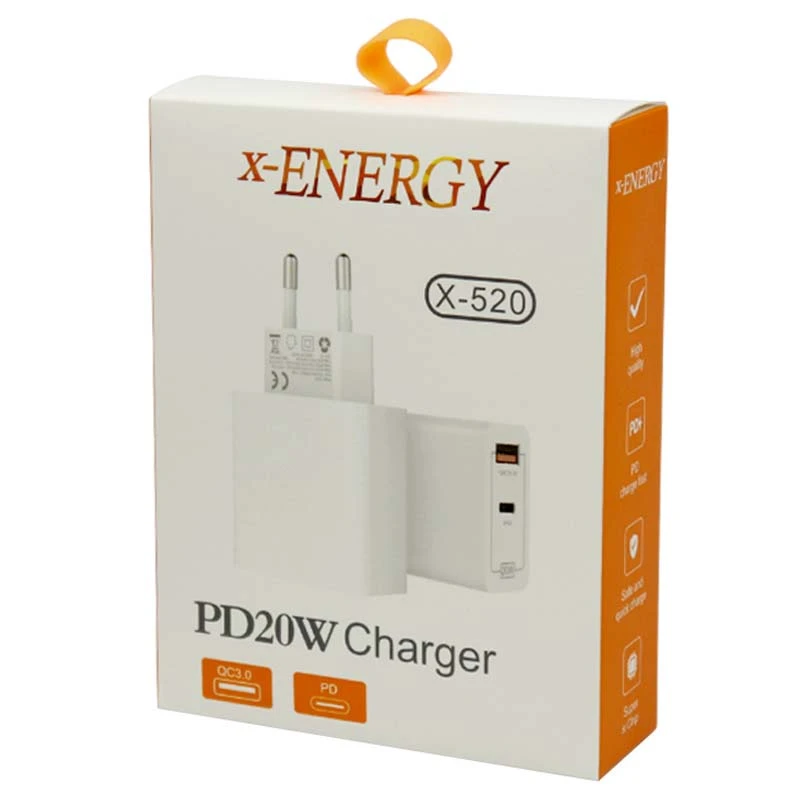 شارژر دیواری 20 وات ایکس انرژی X-520 QC3 PD 3A