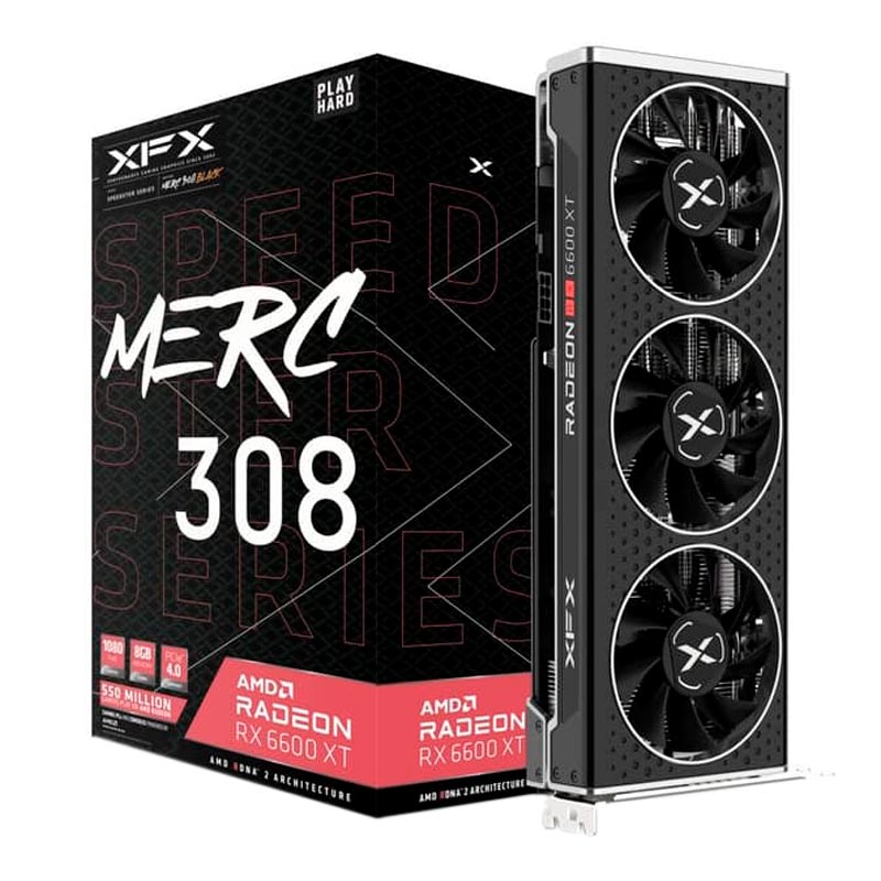 کارت گرافیک XFX Speedster MERC 308 Radeon RX6600 XT 8GB GDDR6 128Bit