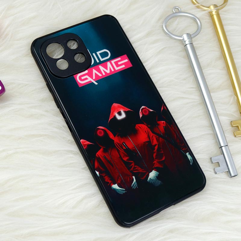 قاب محافظ لنزدار پشت گلسی طرحدار اسکویید گیم Xiaomi Mi 11 Lite