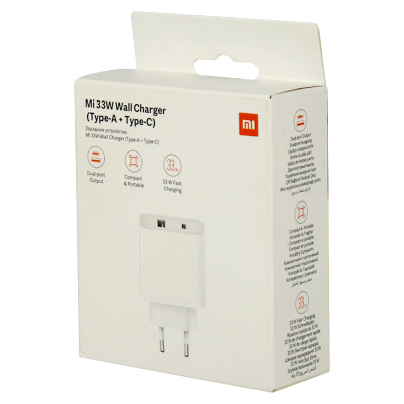 کلگی فست شارژ Xiaomi Mi AD332EU 2Port 3A PD3 33W