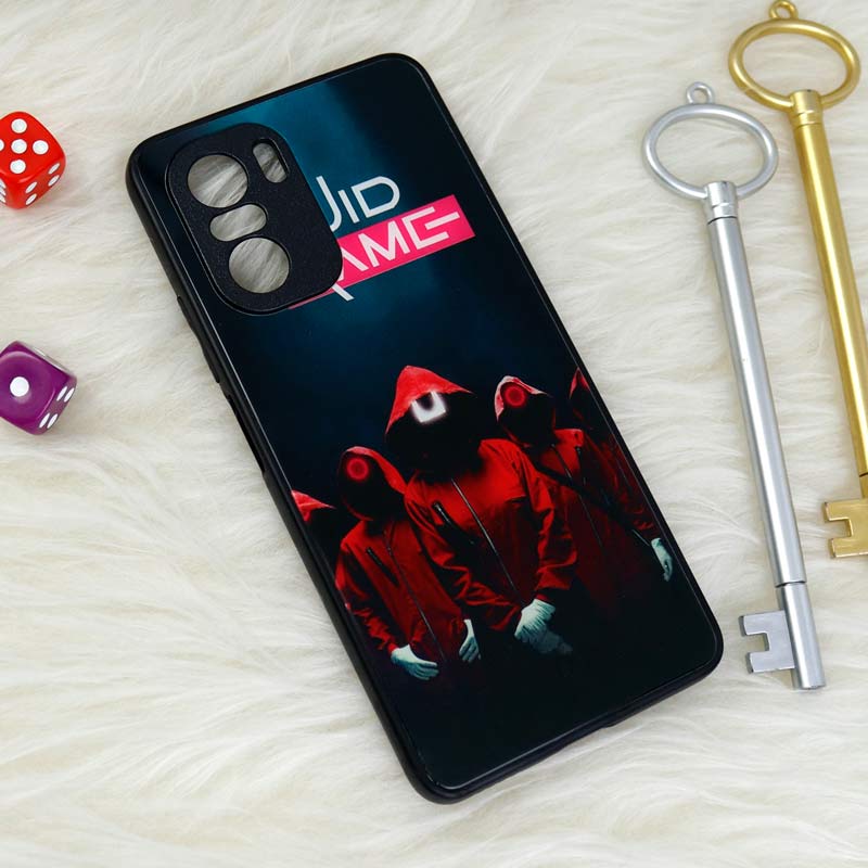 قاب محافظ لنزدار پشت گلسی طرحدار اسکویید گیم Xiaomi Poco F3