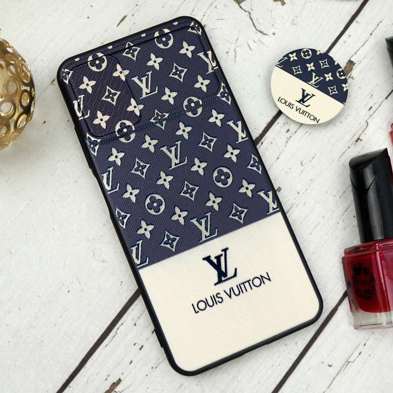 قاب طرحدار محافظ لنزدار کشویی + پاپ سوکت طرح LV شیائومی Poco M3 Pro سری B