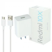 شارژر دیواری فست شارژ Xiaomi Redmi 10X 3A QC3.0 PD 22.5W سرجعبه + کابل Type-C و جعبه گوشی