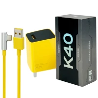 شارژر دیواری فست شارژ Xiaomi Redmi K40 3A QC3.0 PD 67W سرجعبه + کابل Type-C و جعبه گوشی