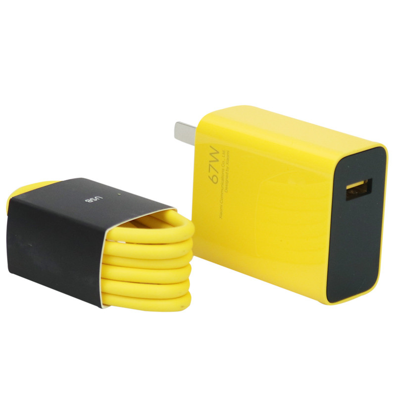 شارژر دیواری فست شارژ Xiaomi Redmi K40 3A QC3.0 PD 67W سرجعبه + کابل Type-C و جعبه گوشی