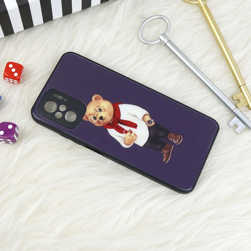 قاب محافظ لنزدار پشت گلسی طرحدار Baron شیائومی Xiaomi Redmi Note 10