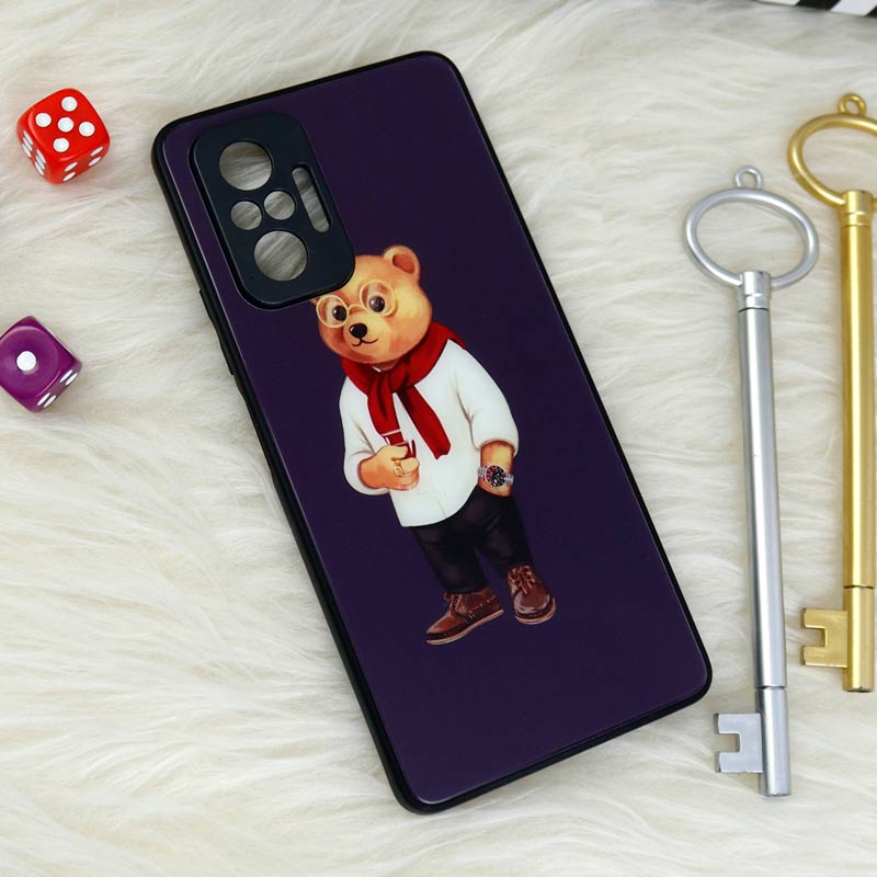 قاب محافظ لنزدار پشت گلسی طرحدار Baron شیائومی Xiaomi Redmi Note 10 Pro