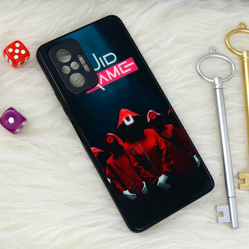 قاب محافظ لنزدار پشت گلسی طرحدار اسکویید گیم Xiaomi Redmi Note 10 Pro