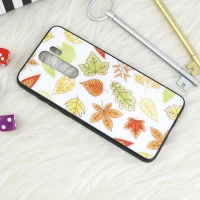 قاب پشت گلسی طرحدار برگ پاییزی Xiaomi Redmi Note 8 Pro