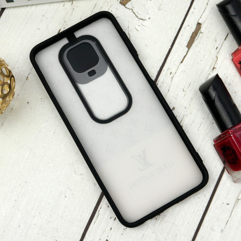 قاب طرحدار محافظ لنزدار کشویی + پاپ سوکت طرح LV شیائومی Redmi Note 9s / Note 9 Pro سری B