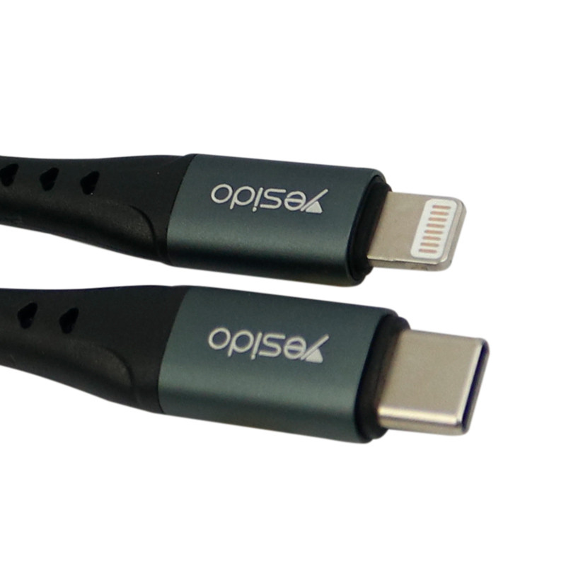 کابل تبدیل Yesido CA-64 Type-C to Lightning 2.4A 1.2m