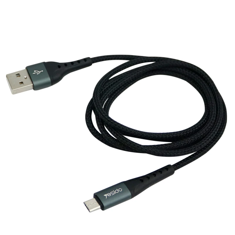 کابل میکرو یو اس بی فست شارژ 2.4 آمپر یسیدو CA62 طول 1.2 متر