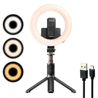 رینگ لایت پایه دار 6 اینچ Yesido SF12 + ریموت کنترل