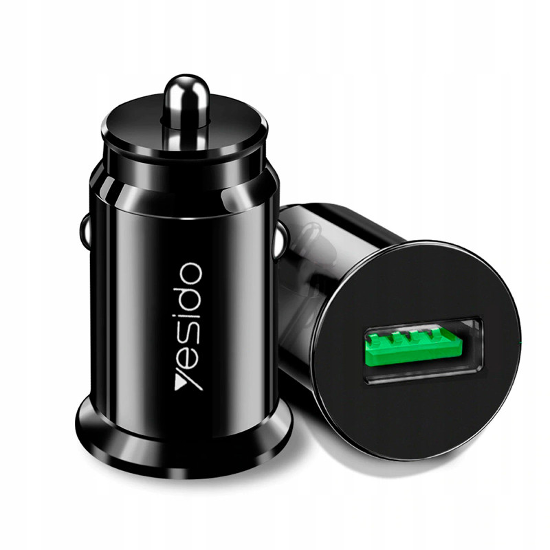 شارژر فندکی فست شارژ Yesido Y38 4A QC3.0 20W