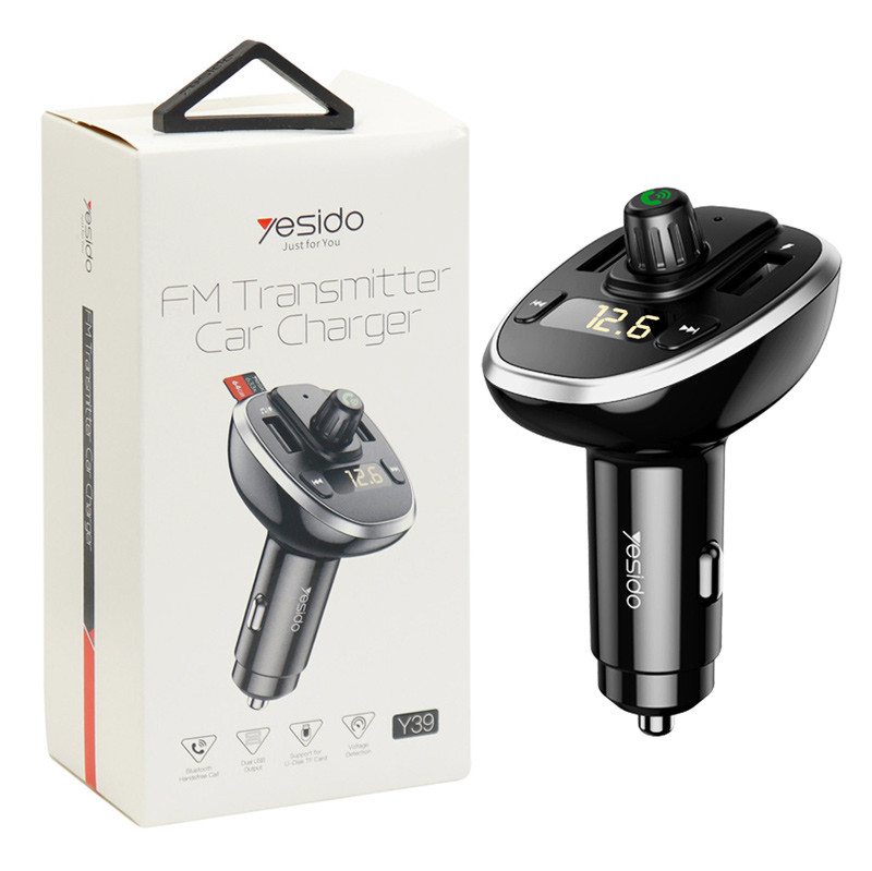 FM Player بلوتوثی + شارژر فندکی Yesido Y39