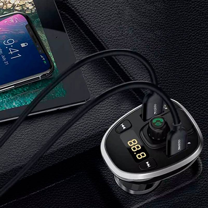 FM Player بلوتوثی + شارژر فندکی Yesido Y39