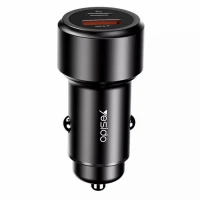 شارژر فندکی فست شارژ Yesido Y42 2.4A QC3.0 PD 42W