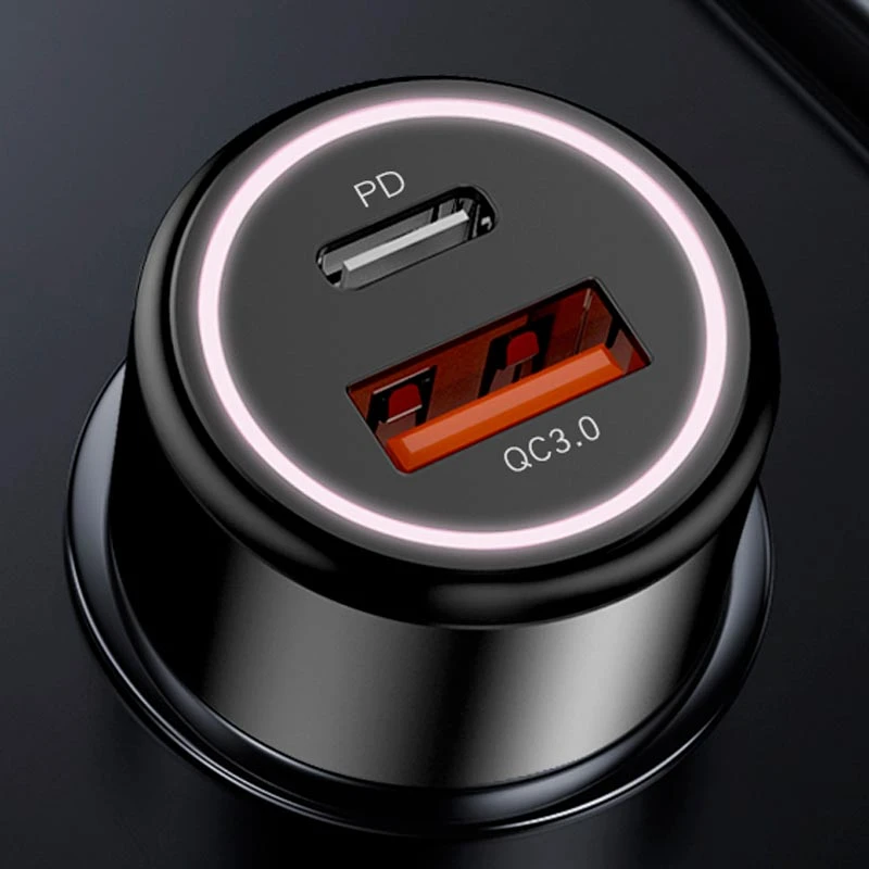 شارژر فندکی فست شارژ Yesido Y42 2.4A QC3.0 PD 42W