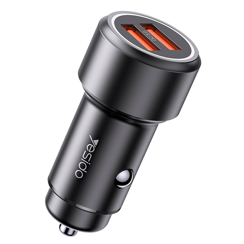شارژر فندکی فست شارژ Yesido Y43 QC3.0 2.4A PD 36W