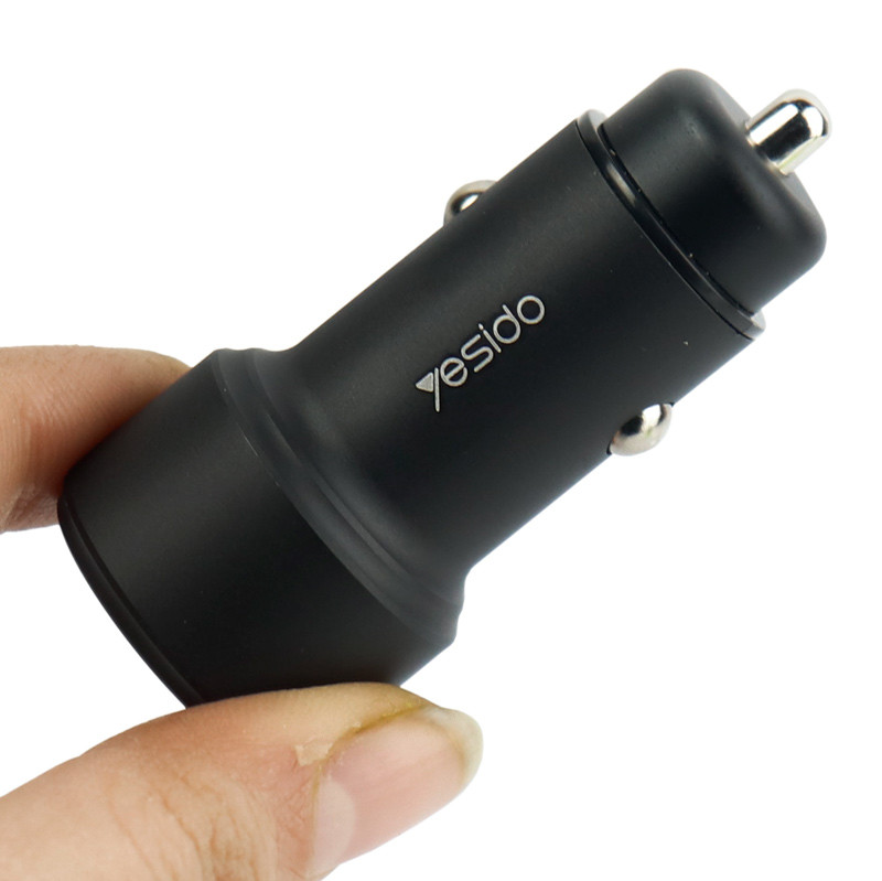 شارژر فندکی فست شارژ Yesido Y43 QC3.0 2.4A PD 36W