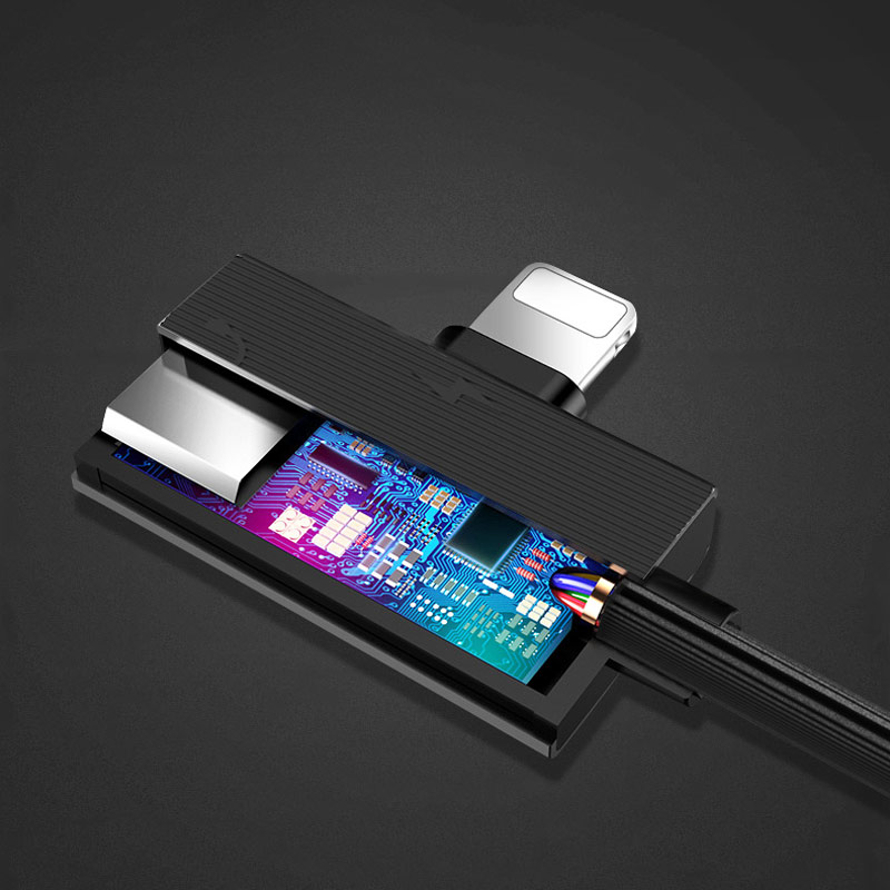 کابل تبدیل Yesido YAU03 USB To Dual Lightning 1.2m